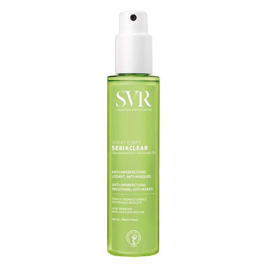 SVR Sebiaclear Spray Corps, спрей для тела для уменьшения несовершенств и пятен, 150 мл: цены и характеристики
