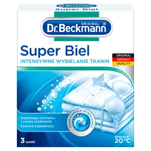 Dr. Beckmann Super White, интенсивное отбеливание тканей, порошок, 3 x 40 г
