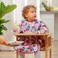 BabyOno Нагрудник з довгим рукавом з квітковим принтом, 35 x 52 см, 2-4 роки