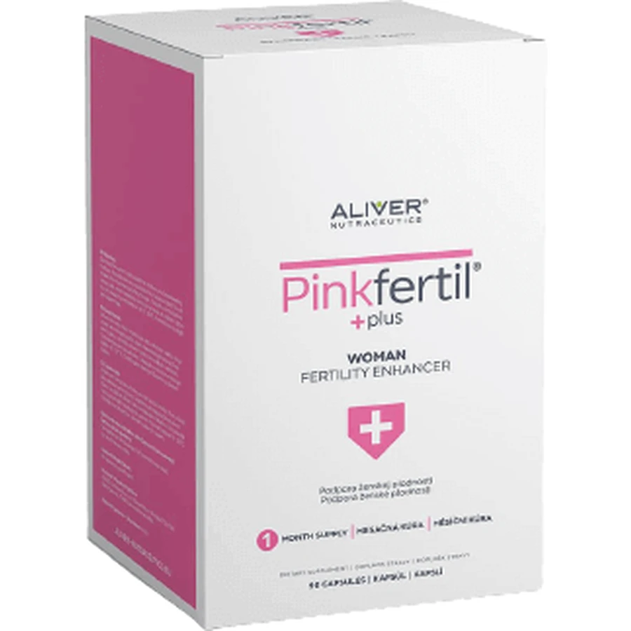 Aliver Nutraceutics PinkFertil Plus харчова добавка для самок 90 капсул: ціни та характеристики