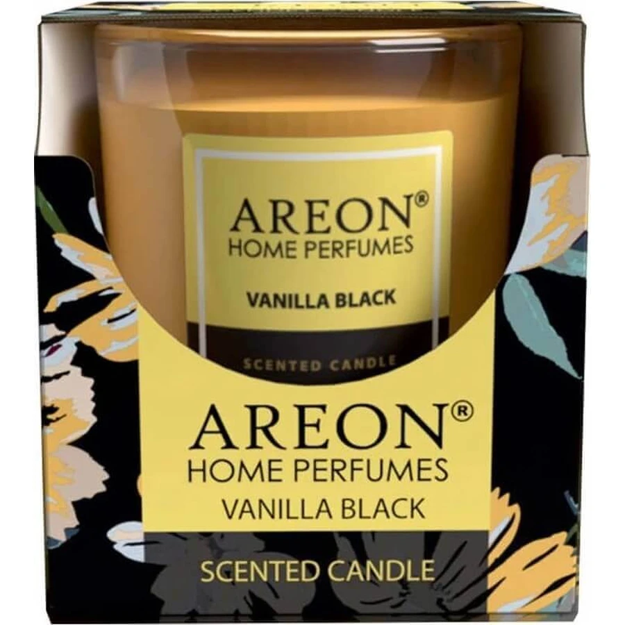 Свеча Areon Ваниль черная 120 г 1×1 шт, ароматическая свеча: цены и характеристики