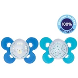 Chicco Пустышка Physio Comfort силиконовая noni boy maca/stars, 16-36м+ 2 шт.