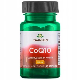 Swanson CoQ10, коэнзим Q10 100 мг, 50 капсул