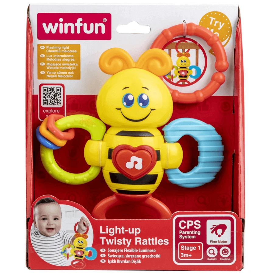 Бджілка-дзига зі звуками та світлом, від 3 місяців, Winfun: ціни та характеристики