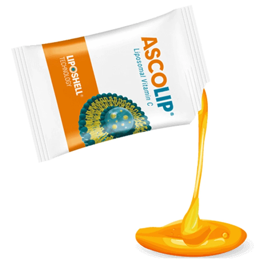 Асколип липосомальный витамин С 1000 мг Liposhell Ascolip Liposomal Vitamin C с апельсиновым вкусом, 30 саше: цены и характеристики