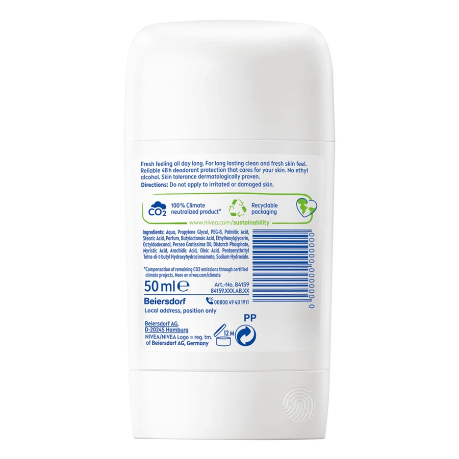 Натуральный дезодорант-стик Nivea Fresh, 50 мл: цены и характеристики