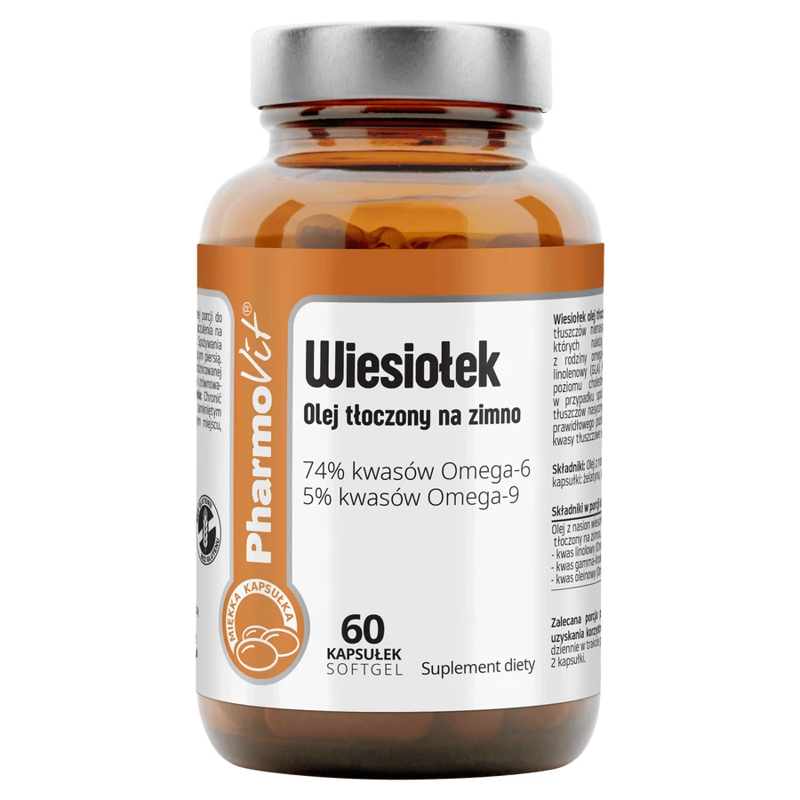 PharmoVit Wiesioek, олія холодного віджиму, 60 капсул у формі м'якого гелю: ціни та характеристики