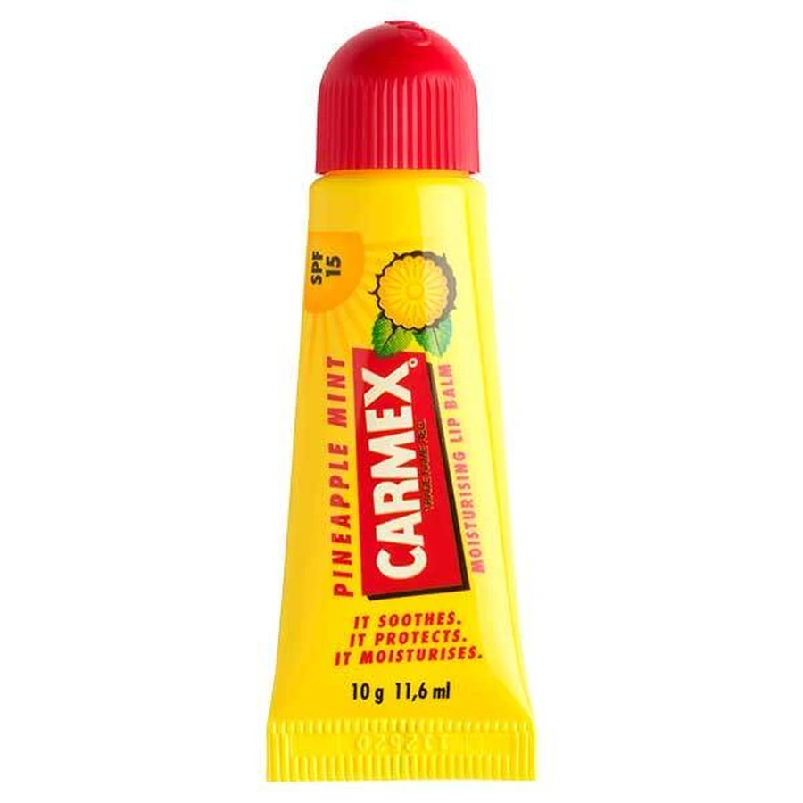 Carmex Ананасовая мята, увлажняющий бальзам для губ в тюбике, SPF 15, 10 г.: цены и характеристики