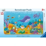 Каркасный пазл Animalute Морской, +3 года, 15 деталей, Ravensburger