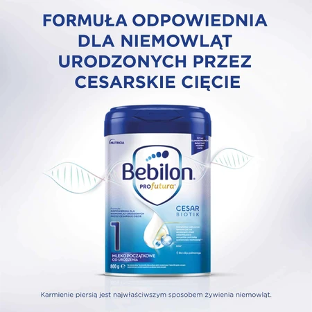 Bebilon Profutura CesarBiotik 1, детское молоко, с рождения, 800 г: цены и характеристики
