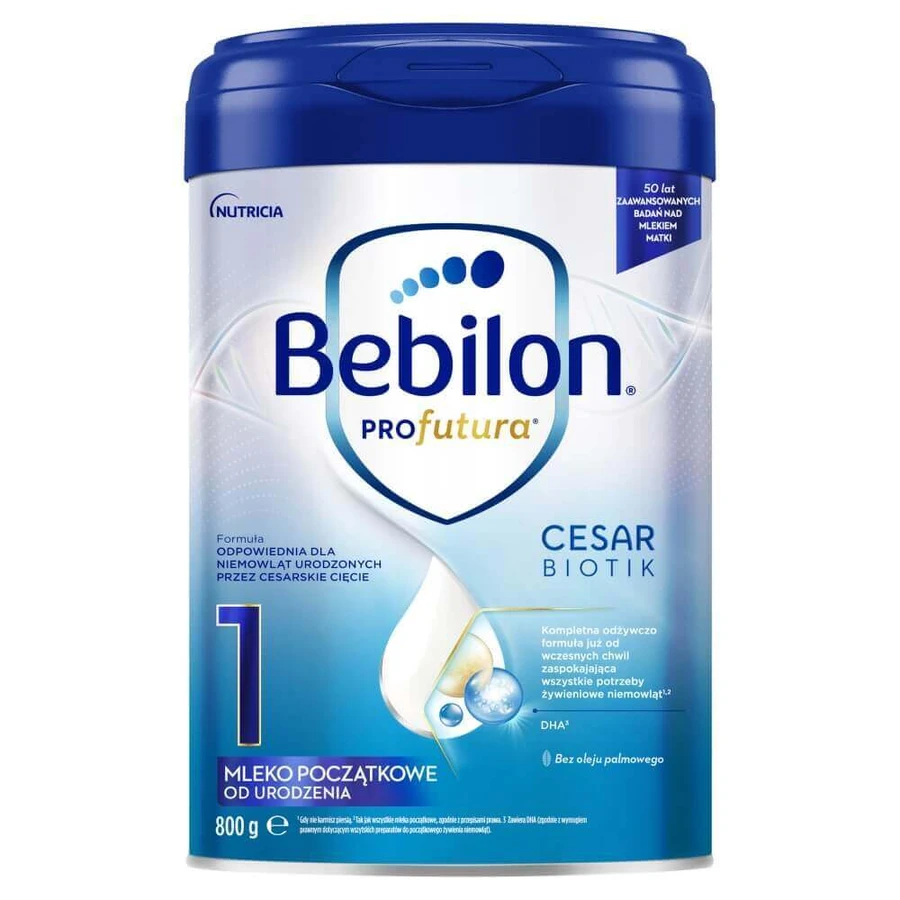 Bebilon Profutura CesarBiotik 1, детское молоко, с рождения, 800 г: цены и характеристики