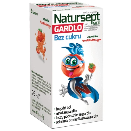 Natursept Med Gardo леденцы без сахара, со вкусом клубники, 6 штук: цены и характеристики