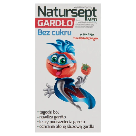 Natursept Med Gardo леденцы без сахара, со вкусом клубники, 6 штук: цены и характеристики