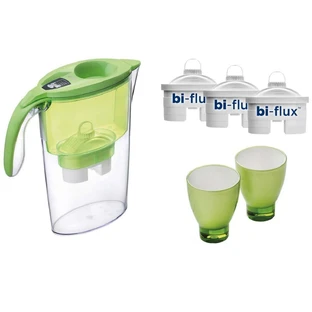 Кружка Laica + 3 фильтра Bi-flux + 2 цветных коллекционных стекла (J947E), Laica