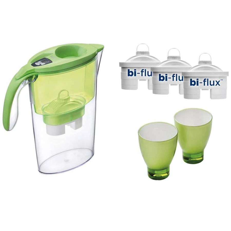 Кружка Laica + 3 фильтра Bi-flux + 2 цветных коллекционных стекла (J947E), Laica: цены и характеристики