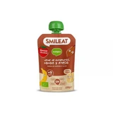 Органическое миндальное, какао и клубничное пюре, +9 месяцев, 100 г, Smileat