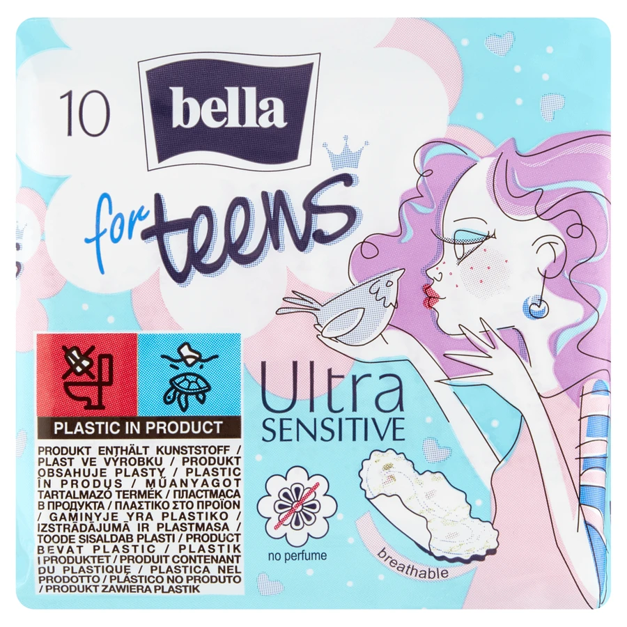 Bella For Teens, Ультратонкие гигиенические прокладки с крылышками, 10 шт.: цены и характеристики