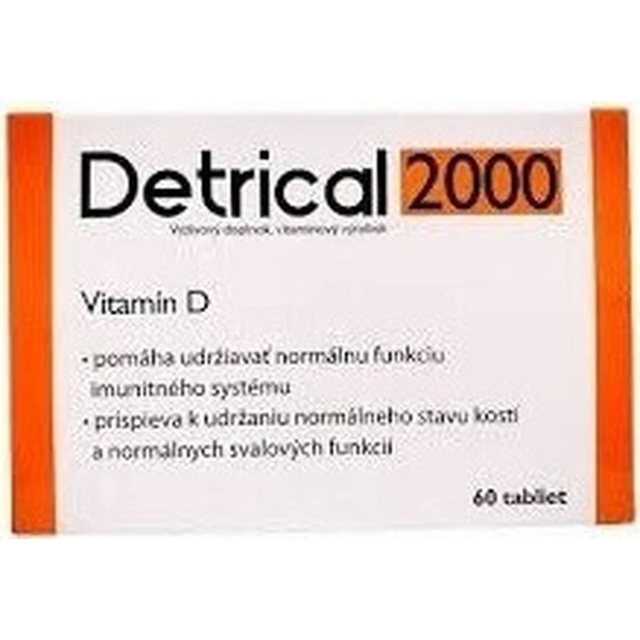 Detrical 2000 Вітамін D 1×60 таблеток, харчова добавка: ціни та характеристики