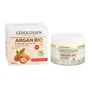 Крем проти видимих зморшок з SPF 10 45+ Organic Argan, 50 мл, Gerocossen
