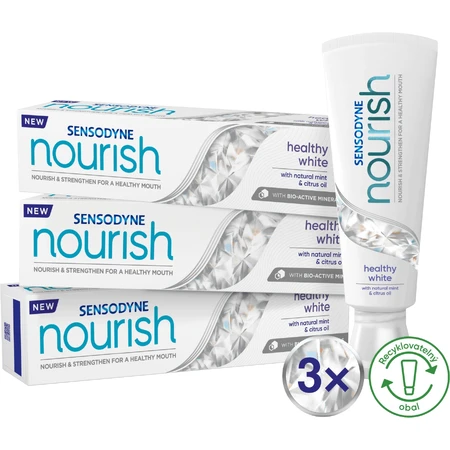 Sensodyne Nourish Gently Soothing Whitening Toothpaste 3 x 75 мл: цены и характеристики