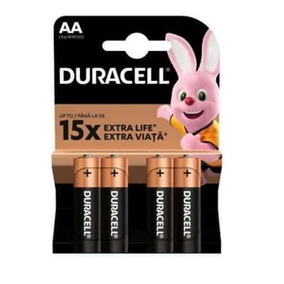 Батарейки AA 15X Extra Life, 4 штуки, Duracell