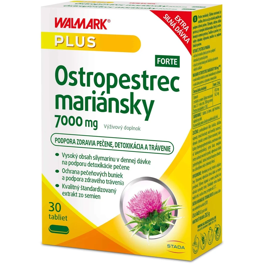 Walmark Milk Thistle 7000 mg Forte 30tbl: цены и характеристики