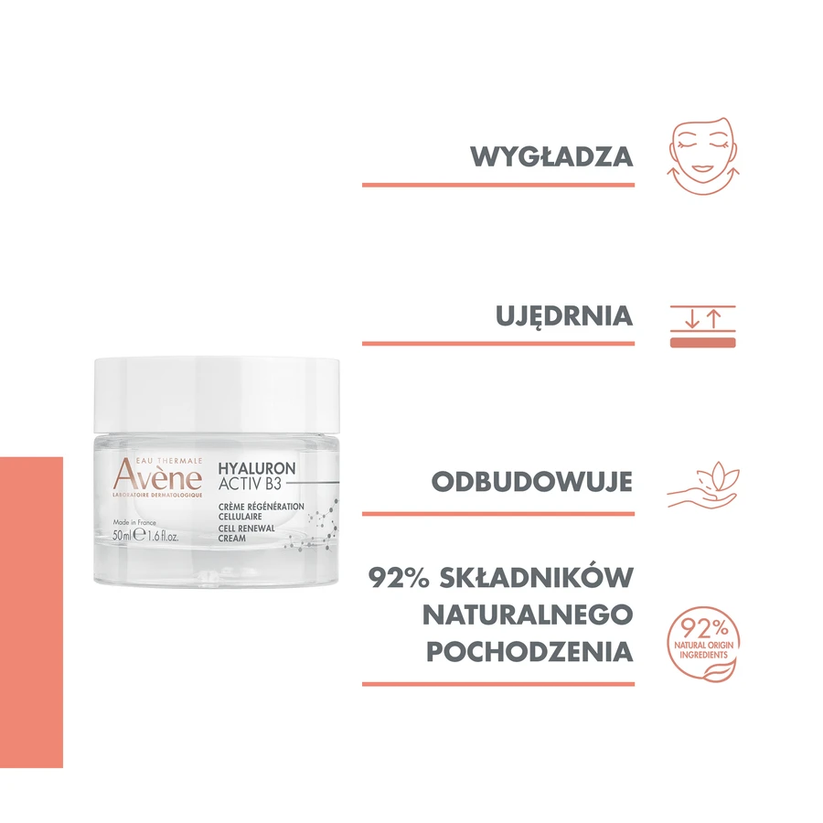 Avene Гиалурон Актив B3 Крем для восстановления клеток, 50 мл: цены и характеристики