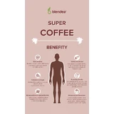 Blendea SUPERCOFFEE BIO Кавова суміш з грибами фундук, серцевиною та коренем екації 100 г
