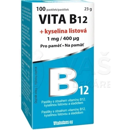 Витабаланс ВИТА B12 + фолиевая кислота 1×100 табл, витамин B12: цены и характеристики