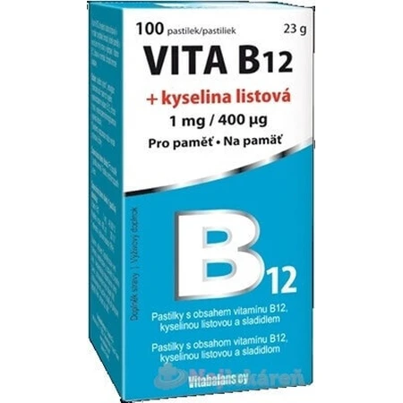 Витабаланс ВИТА B12 + фолиевая кислота 1×100 табл, витамин B12: цены и характеристики