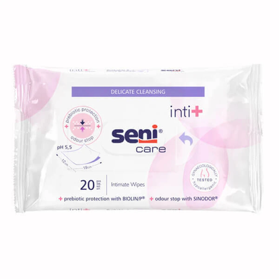 Seni Care салфетки для интимной гигиены Inti+ 20 шт: цены и характеристики