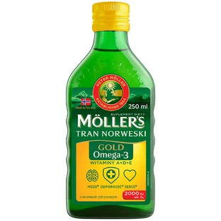 Норвезький риб'ячий жир Mollers Gold Norwegian Tranium Pyn, 250 мл