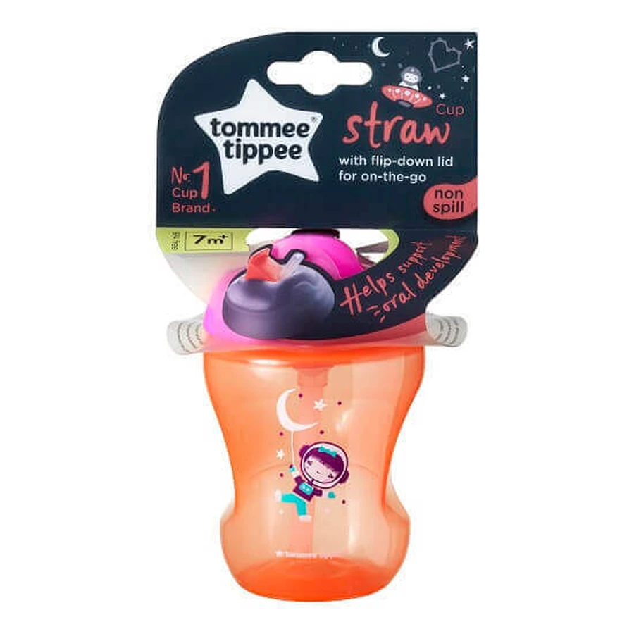 Кружка с соломинкой Ecomm, Baby Girl Astronaut, 7 месяцев+, 230 мл, Tommee Tippee: цены и характеристики