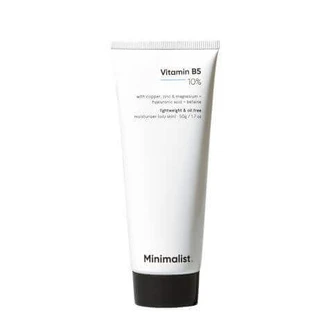 Крем для обличчя Minimalist з 10% вітаміном В5, зволожувальний, 50 г