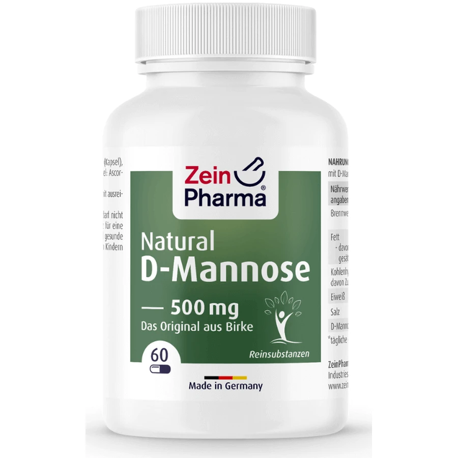 Натуральная D-манноза 500 мг (60 капсул) Zein Pharma: цены и характеристики