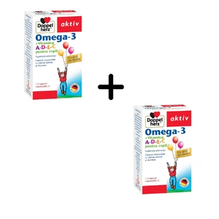 Doppelherz Омега 3 Вітамін A+D+E+C для дітей, 2 х 30 капсул
