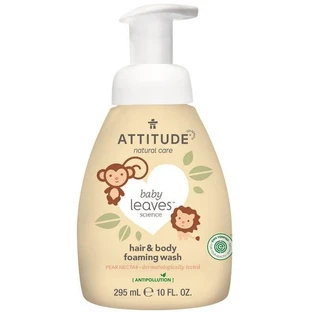Attitude Baby Leaves Дитяча піна для душу (2в1) з грушею та ароматом 295 мл
