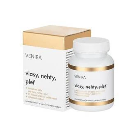VENIRA капсули для волосся, нігтів та шкіри, 40-денний курс 1×80 капсул, харчова добавка: ціни та характеристики