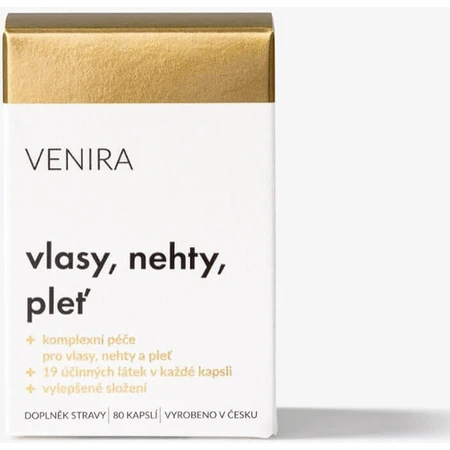 VENIRA капсули для волосся, нігтів та шкіри, 40-денний курс 1×80 капсул, харчова добавка: ціни та характеристики