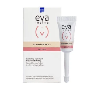 Eva Intima Intima ActiSpermpH 7.2 змащувальний гель, 6 аплікаторів по 5 мл, Intermed