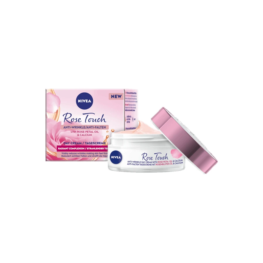 Набір Nivea Rose Elegance, денний крем, 50 мл + нічний крем, 50 мл + косметичка: ціни та характеристики