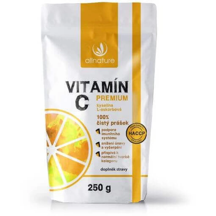 Allnature Вітамін С в порошку Преміум 250 г: ціни та характеристики