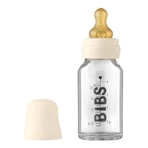 Bibs Baby Glass Bottle, стеклянная бутылочка с резиновой соской с медленным потоком, слоновая кость, с рождения, 110 мл: цены и характеристики