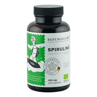 Спирулина 400 мг, 300 таблеток, Organic Republic