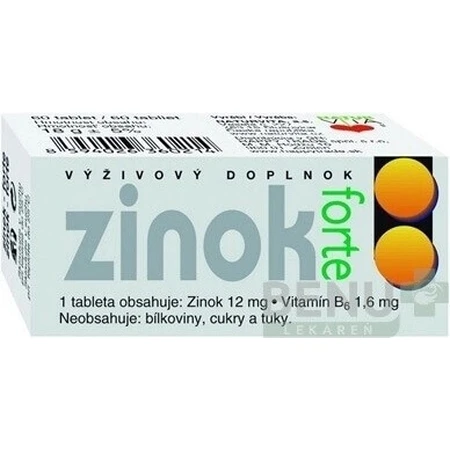 NATURVITA ZINOK FORTE 1×60 таблеток, дієтична добавка: ціни та характеристики