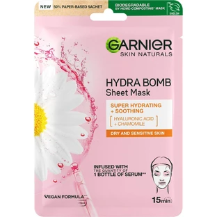 Garnier Skin Naturals Заспокійлива текстильна маска з екстрактом ромашки 28 г