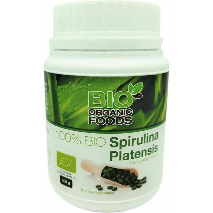 100% біо спіруліна Platensis 300г в таблетках Bio Organic Foods: ціни та характеристики