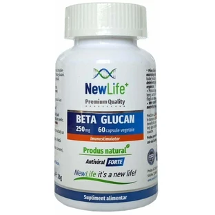 Бета-глюкан 250 мг NewLife+ Beta Glucan, 60 вегетаріанських капсул
