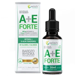 Wish Vitamin A + E Forte, капли, 30 мл