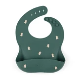 Petite&Mars Силіконовий нагрудник Take&Match Green Dinos 6m+